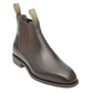 Harold Grazier Cork Rubber Sole Chocolate Chelsea Boots