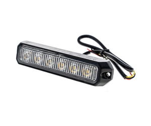 CRAWER LED Amber Warning Flasher – 18 W IP67 Rectangular LED Strobe Light - FL6OR