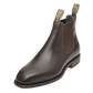 Harold Grazier Cork Rubber Sole Chocolate Chelsea Boots
