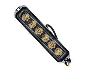 CRAWER LED Amber Warning Flasher – 18 W IP67 Rectangular LED Strobe Light - FL6OR