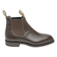 Harold Grazier Cork Rubber Sole Chocolate Chelsea Boots