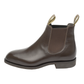 Harold Grazier Cork Rubber Sole Chocolate Chelsea Boots