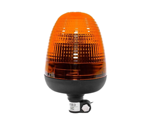 CRAWER Oval LED Beacon with Built-In Resistor – 55 W, Flash & Rotate Warning Light - CR-7005