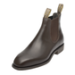 Harold Grazier Cork Rubber Sole Chocolate Chelsea Boots