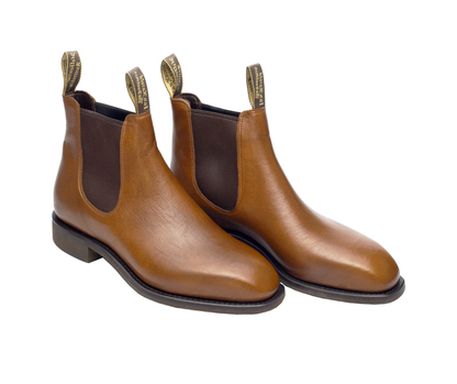 Harold Avon Kangaroo Tan Chelsea Boots