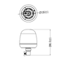 CRAWER CR-7003 55W LED Beacon with CAN-bus Resistor
