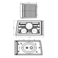 Crawer Case IH Headlight and Worklight Set - CR-3012