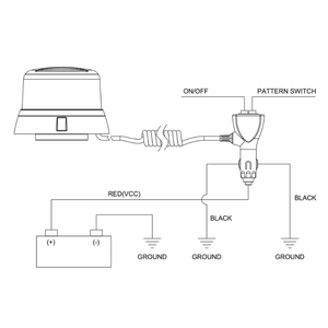Purelux Flash M Warning light - Beacon / 12/24V / 21W / 120 mm