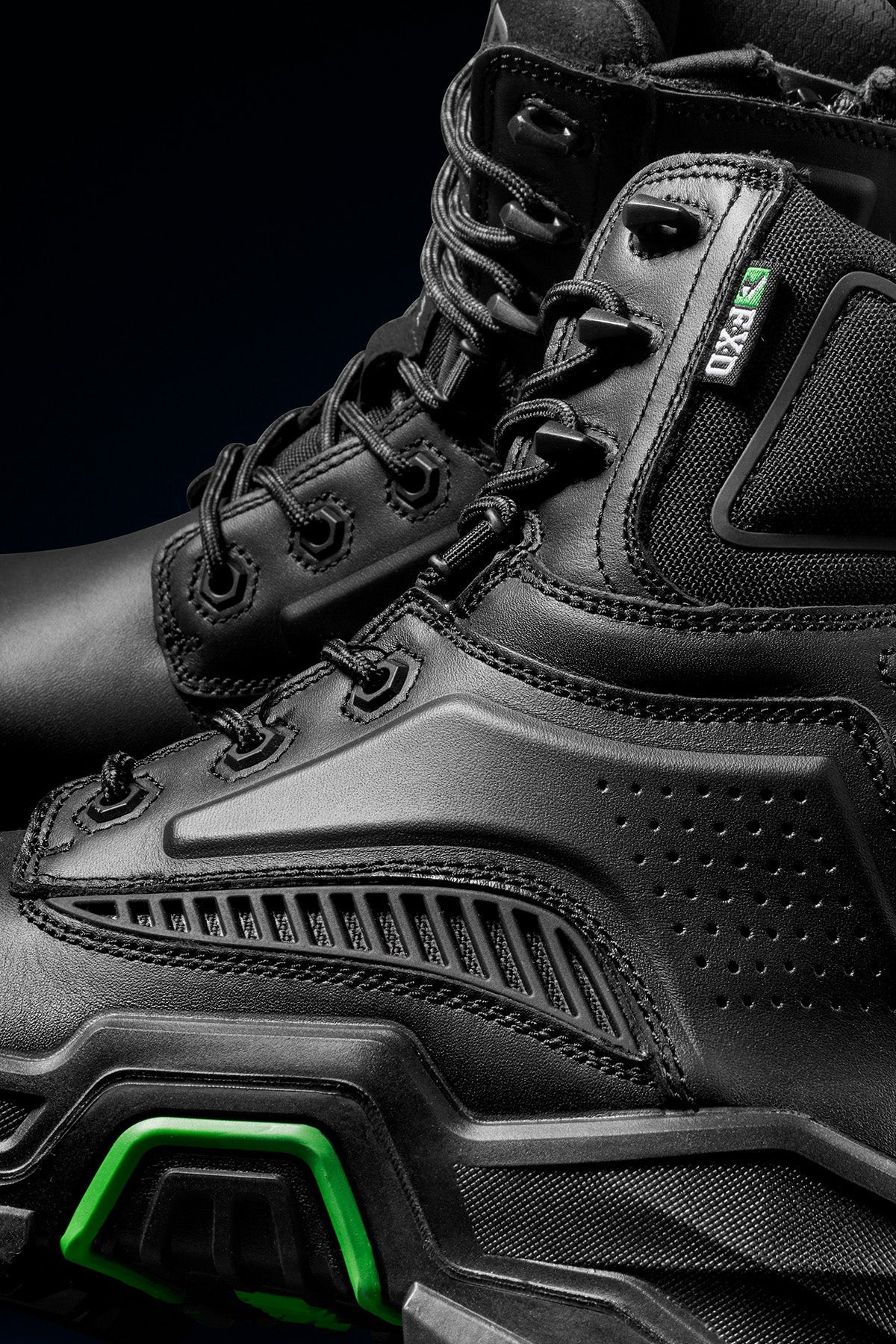 FXD DURA.X1 Black Nitrocore high cut work boot rear view